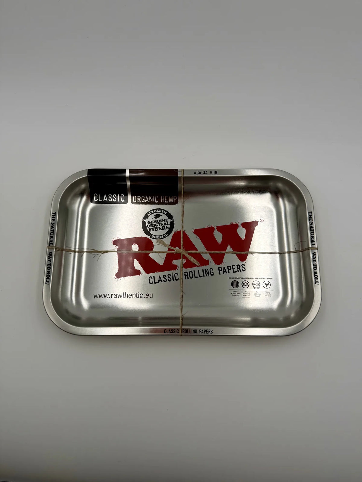Plateau à rouler RAW Silver Métallique 18×28 cm