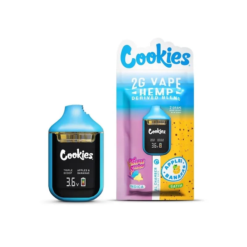 Dual Chamber Vape — Triple Scoop & Apples and Bananas (Cookies)